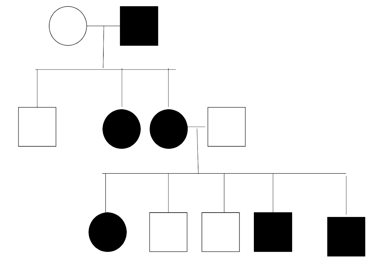 X-Linked Dominant Pedigree Chart SimpleMed X-Linked Dominant Pedigree Chart SimpleMed