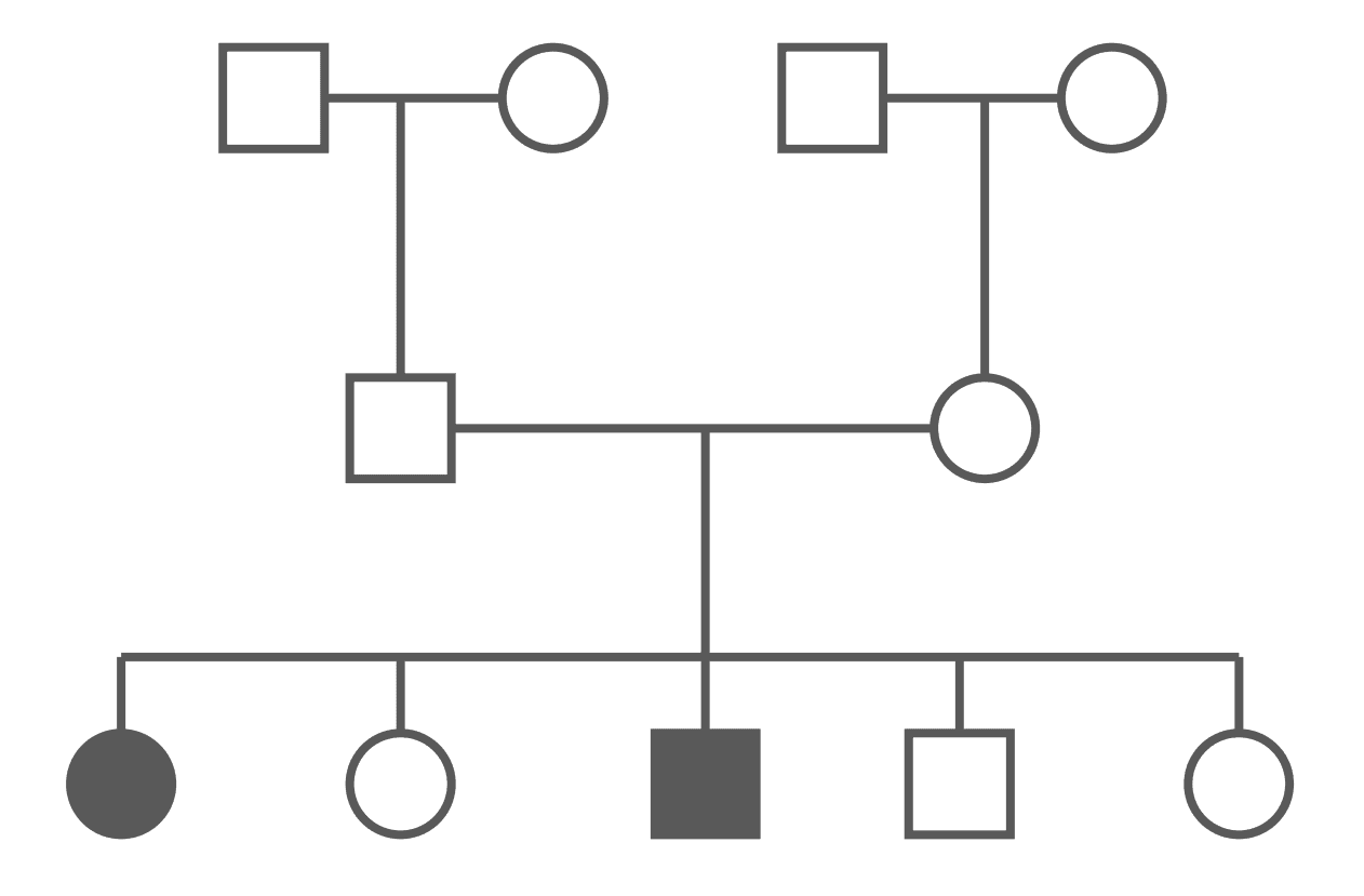 Autosomal Recessive Pedigree Chart SimpleMed Autosomal Recessive Pedigree Chart SimpleMed